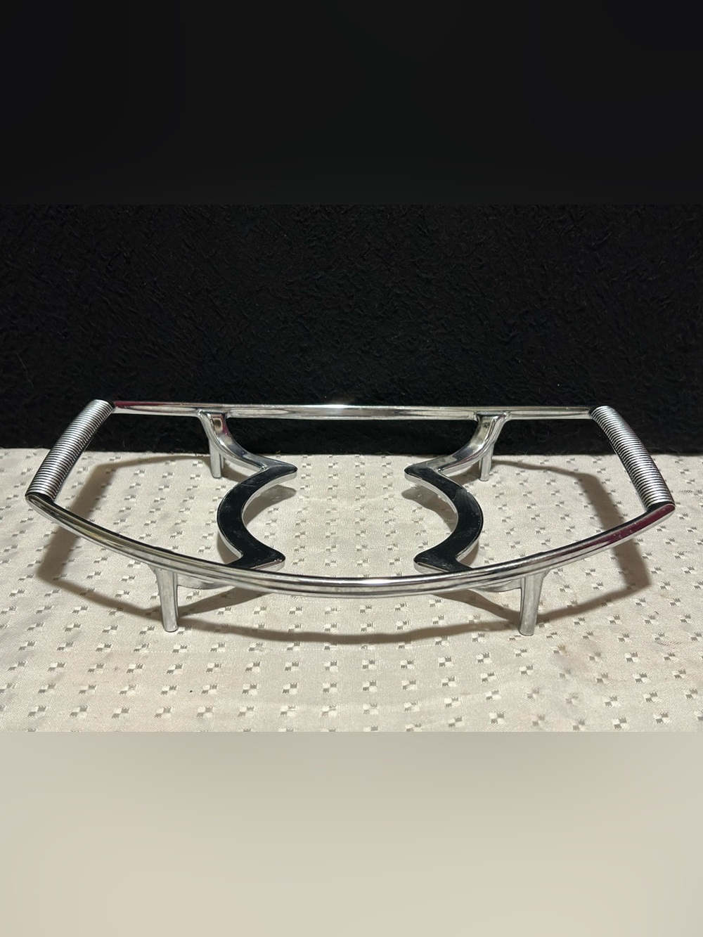 Vintage Corning Ware Chrome Metal Large Casserole Dish Rack/Trivet P-11-M-1